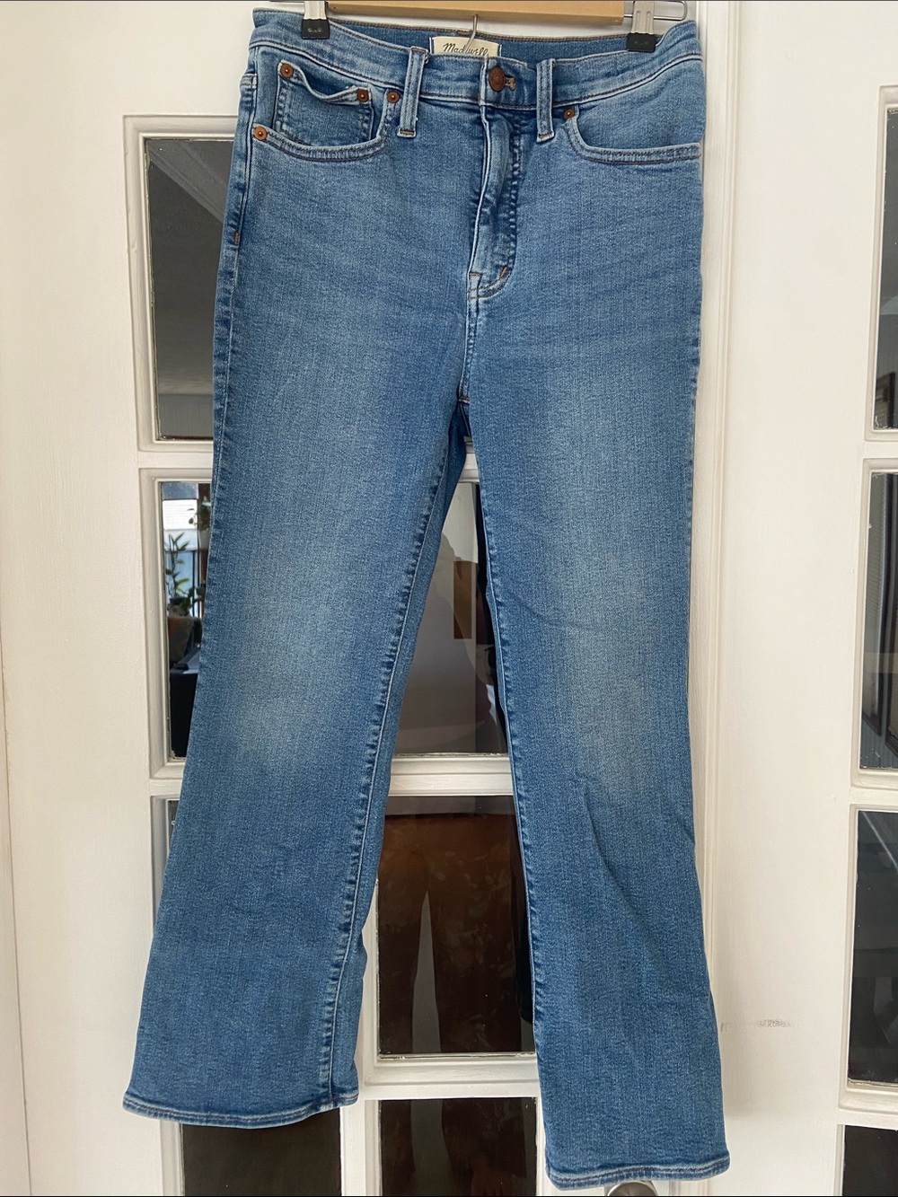 Madewell Cali Demi-Boot Light Blue Cropped Jeans